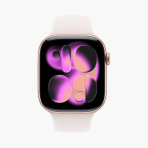 Apple Watch Series 11 GPS 46mm Rose Gold Aluminium Case with  Light Blush Sport Band - Image 2